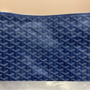 Custom goyard blue senat mini bag